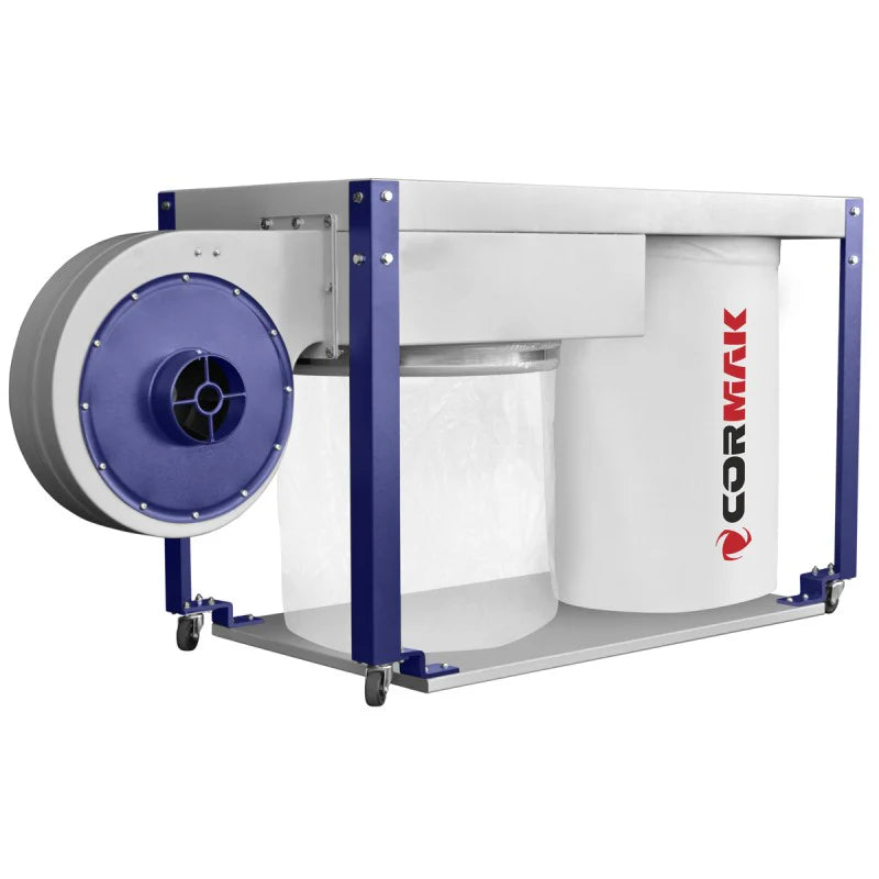 Cormak Dust Extractor DC2200 400v Low Level Bench - Aries Machine Services