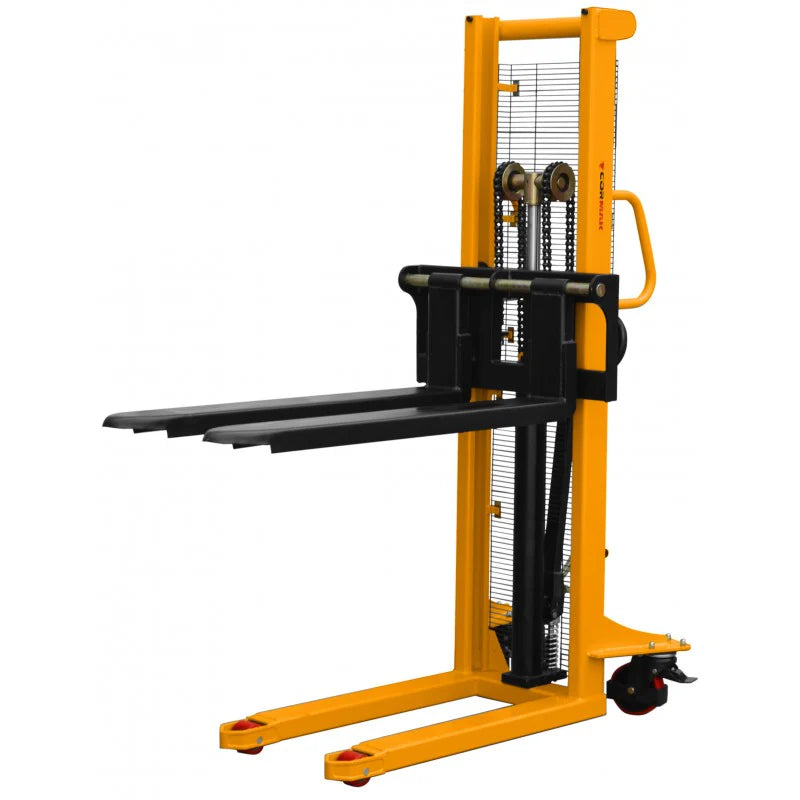 Cormak 1500KG WRHS1516 Mast Pallet Stacker with Adjustable Forks Moves 1600mm - Aries Machine Services