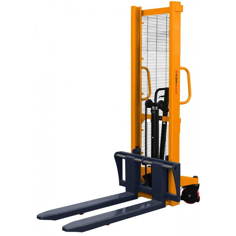 Cormak 2000kg WRHS2016 Mast Pallet Stacker with Adjustable Forks Moves 1600mm - Aries Machine Services