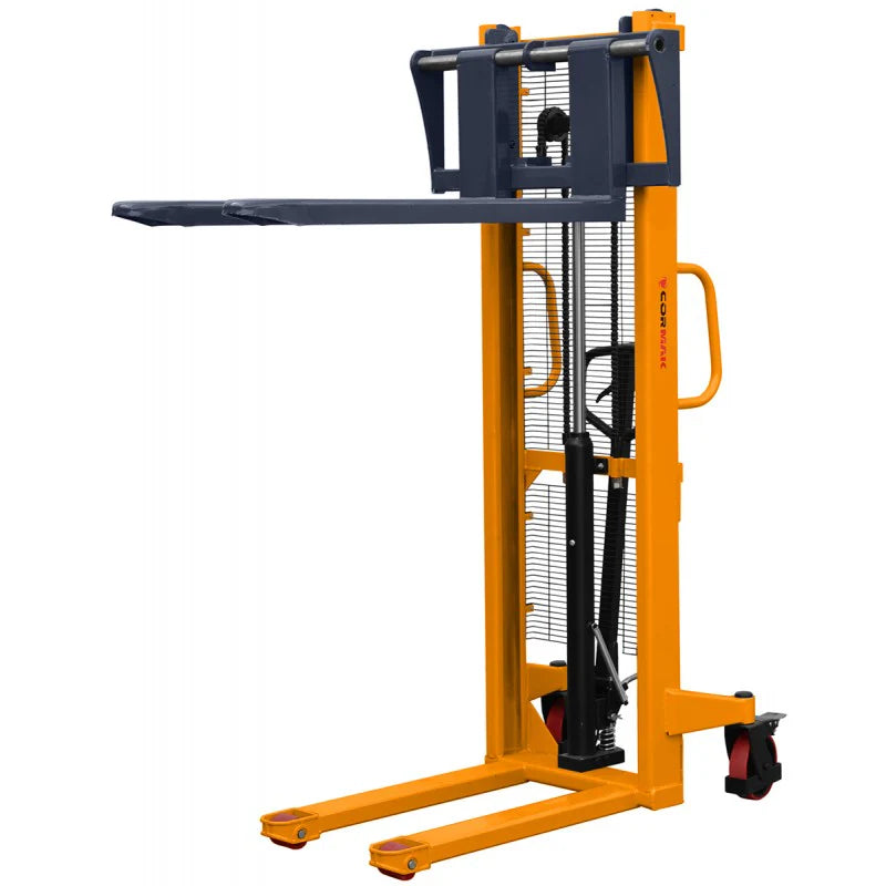 Cormak 2000kg WRHS2016 Mast Pallet Stacker with Adjustable Forks Moves 1600mm - Aries Machine Services