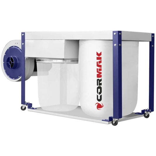 Cormak Dust Extractor DC2200 400v Low Level Bench - Aries Machine Services